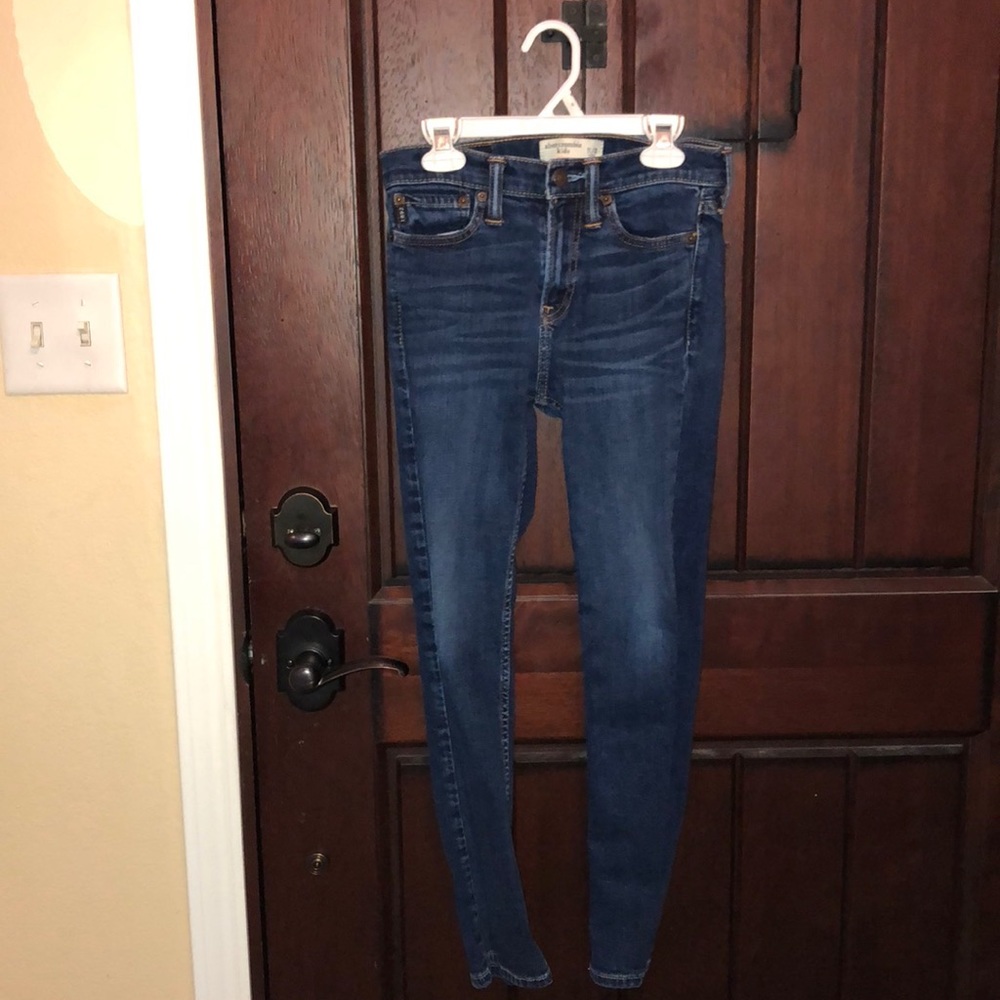 Dark Blue Skinny Jeans, Abercrombie Kids